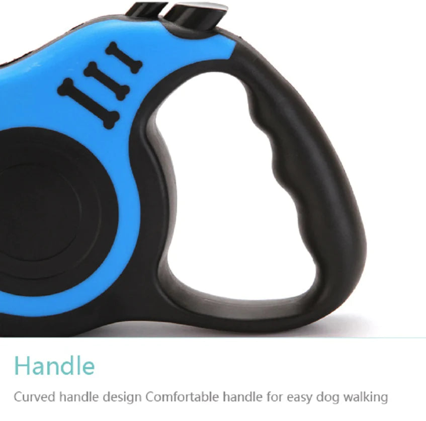 16.5FT Automatic Retractable Dog Leash with Pet Collar - Hands-Free Walking Lead - Free Shipping in the US