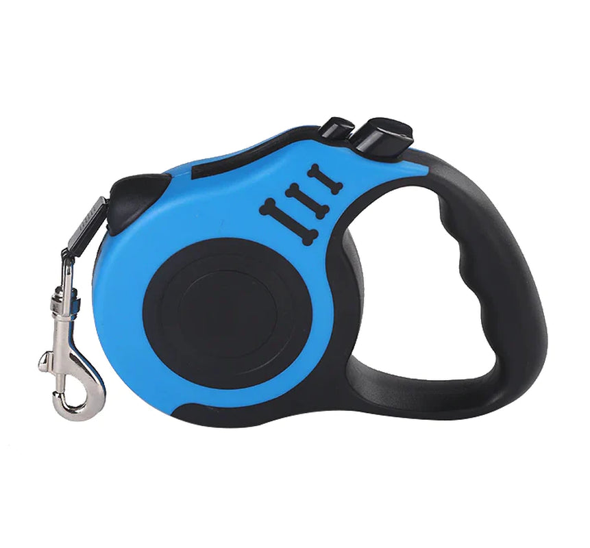 16.5FT Automatic Retractable Dog Leash with Pet Collar - Hands-Free Walking Lead - Free Shipping in the US