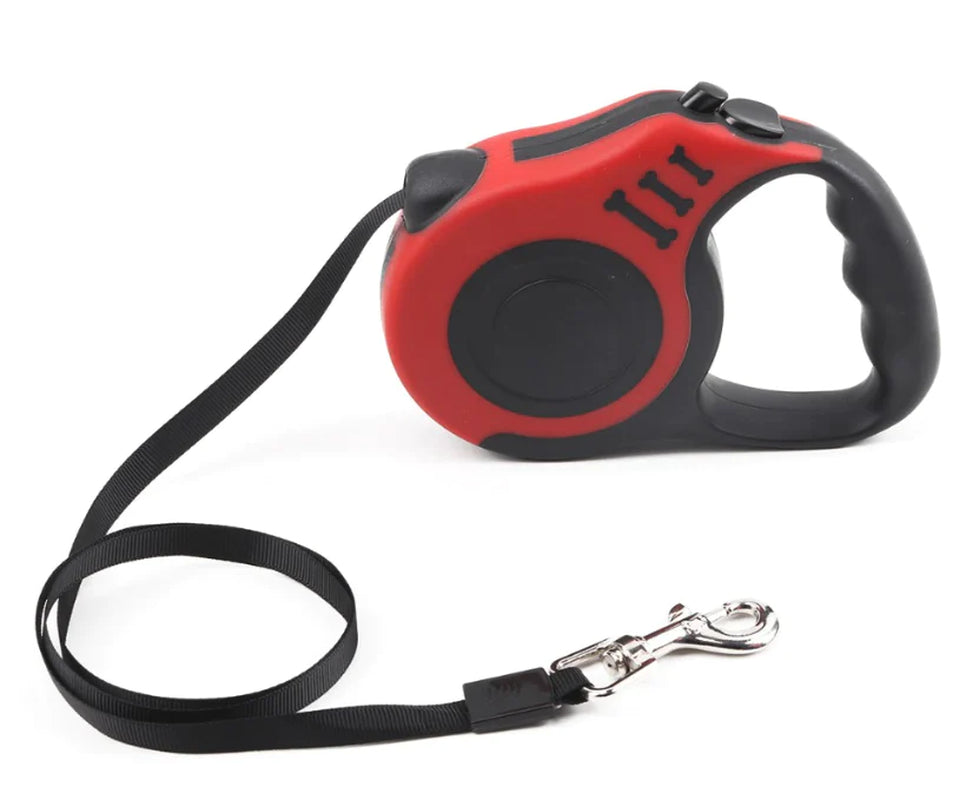 16.5FT Automatic Retractable Dog Leash with Pet Collar - Hands-Free Walking Lead - Free Shipping in the US