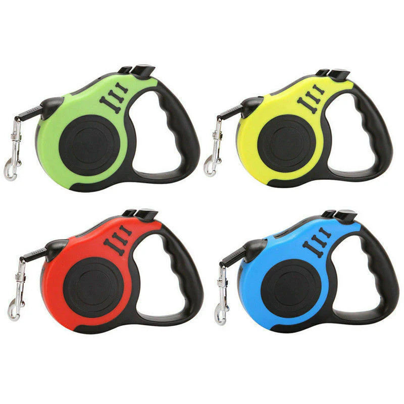 16.5FT Automatic Retractable Dog Leash with Pet Collar - Hands-Free Walking Lead - Free Shipping in the US